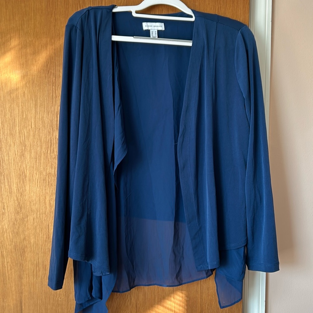 Susan Graver liquid knit cardigan